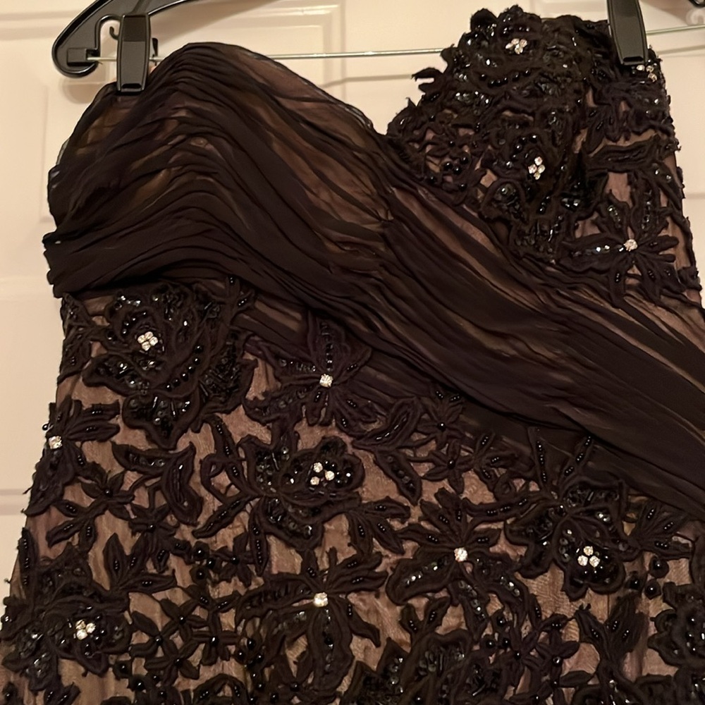 Jovani 4016 Castle Couture Black Prom Dresss - Picture 5 of 12
